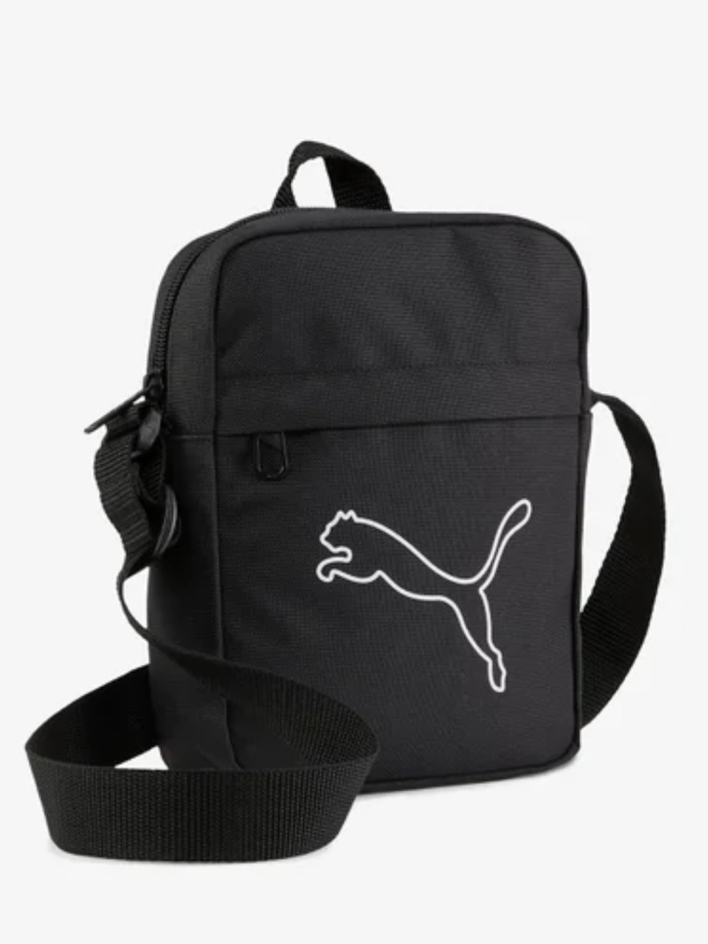 Puma Festival Crossbody Bag White Logo Plaque Adjustable Strap Unisex Vintage